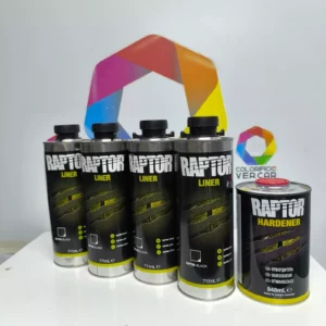 U-POL – KIT RAPTOR TEXTURED NERO 4 + 1 CATALIZZATORE